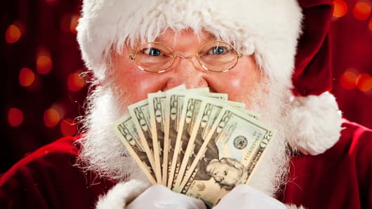 Image result for santa with money