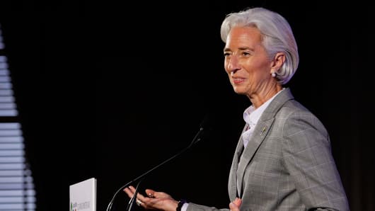 Christine Lagarde, Managing Director of the International Monetary Fund.