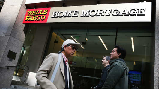 A Wells Fargo home mortgage office in San Francisco.