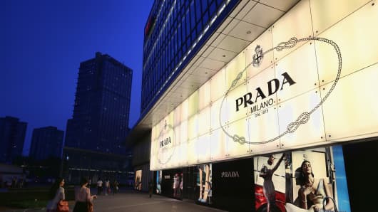 A Prada store in Beijing.