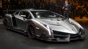 The new Lamborghini Veneno is presented by CEO and Chairman Stephan Winkelmann.