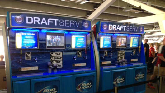 Self-Serve beer stations at Target Field.