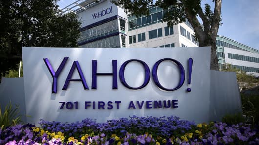 Yahoo! headquarters in Sunnyvale, Calif.