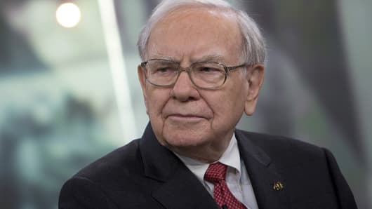 Berkshire Hathaway Chairman and CEO Warren Buffett pauses during an interview in New York.