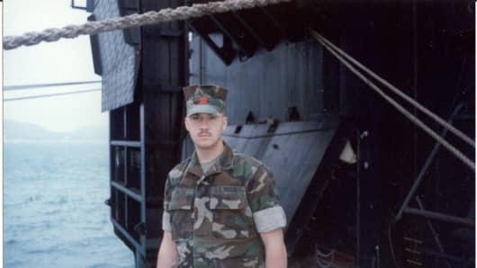 Patrick Smith in the U.S. Marine Corps.
