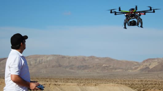 A former Marine is making drones for aerial photography and selling them for various applications from farming to film making.