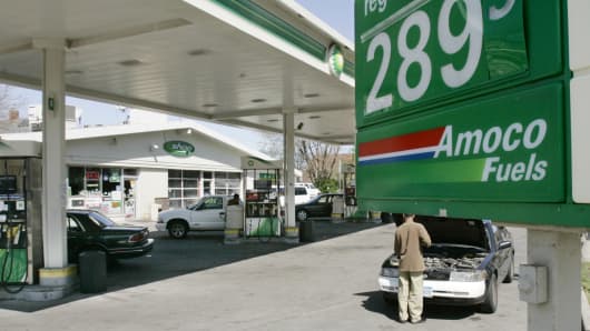 Gasoline prices remained under $3.00 a gallon.
