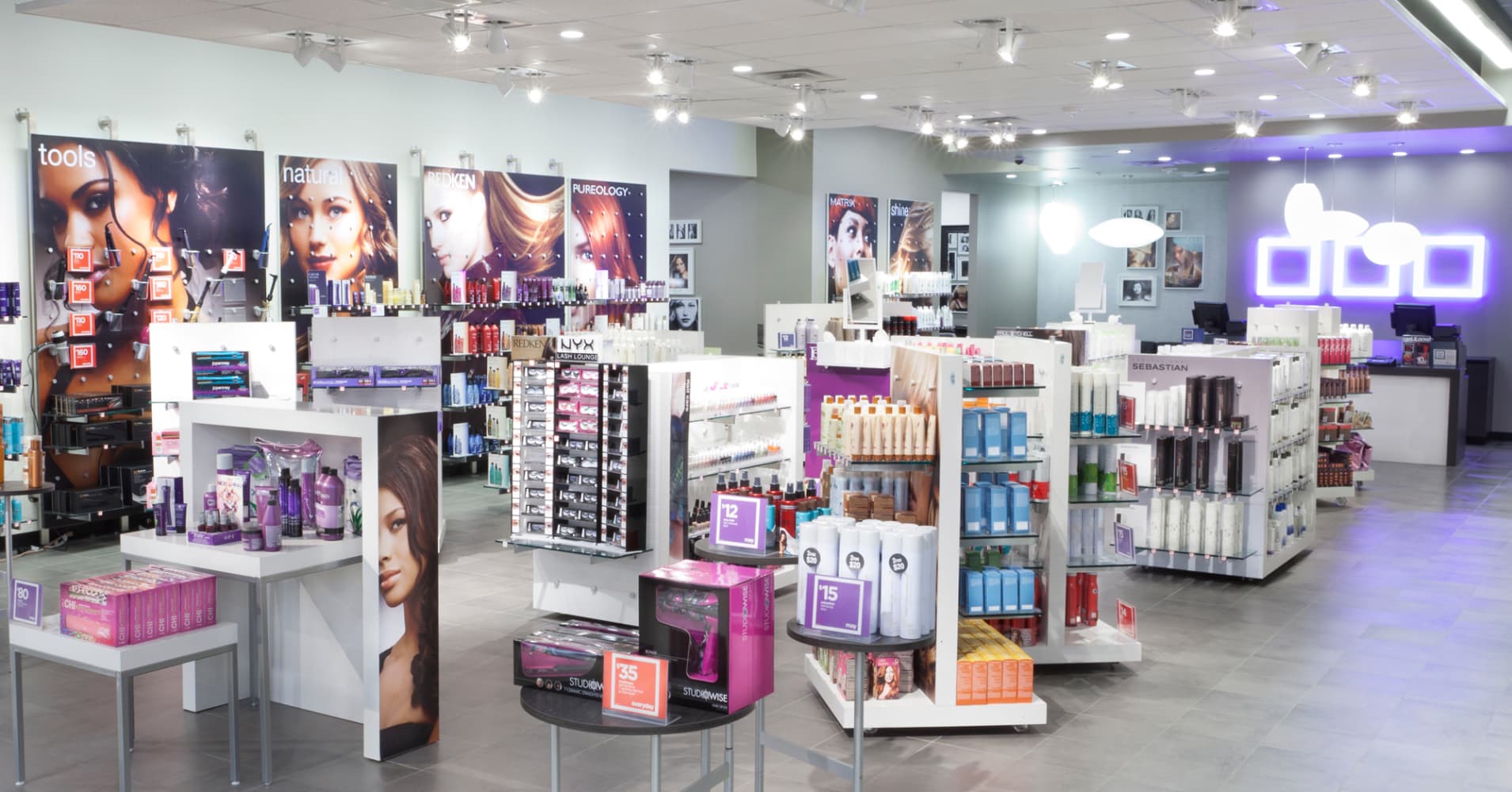 How do you find information about JCPenney salon specials?