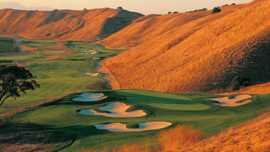 The 7th hole at the Course at Wente Vineyards in Livermore, California, which opened in 1998