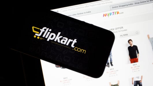 Pagina dell'applicazione caricamento di Flipkart.