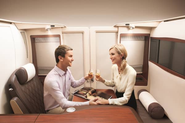 Singapore Airlines first class private suite