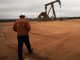 An oil worker in a oil field on February 5, 2015 in Garden City, Texas.