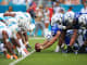 Colts v Miami NFL football hike the ball