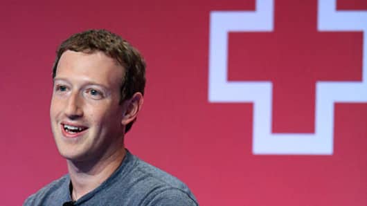 Mark Zuckerberg, chief executive officer of Facebook Inc.,