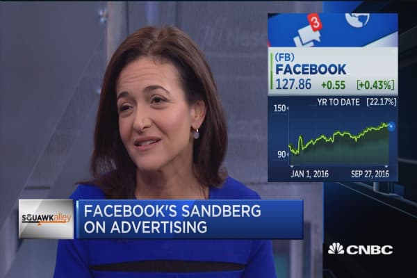 FB's Sandberg: We measure all the way through to sales