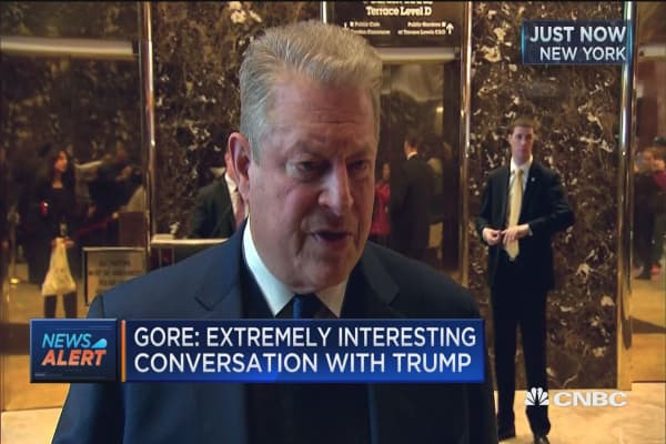 Image result for al gore at trump tower