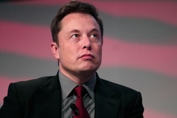 Elon Musk, co-founder and CEO of Tesla Motors, speaks at the 2015 Automotive News World Congress January 13, 2015 in Detroit, Michigan.
