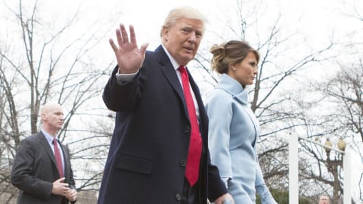 President-elect Donald J. Trump and first lady-elect Melania Trump