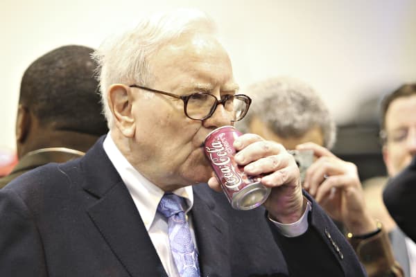 Warren Buffett drinks several cans of Coke a day.