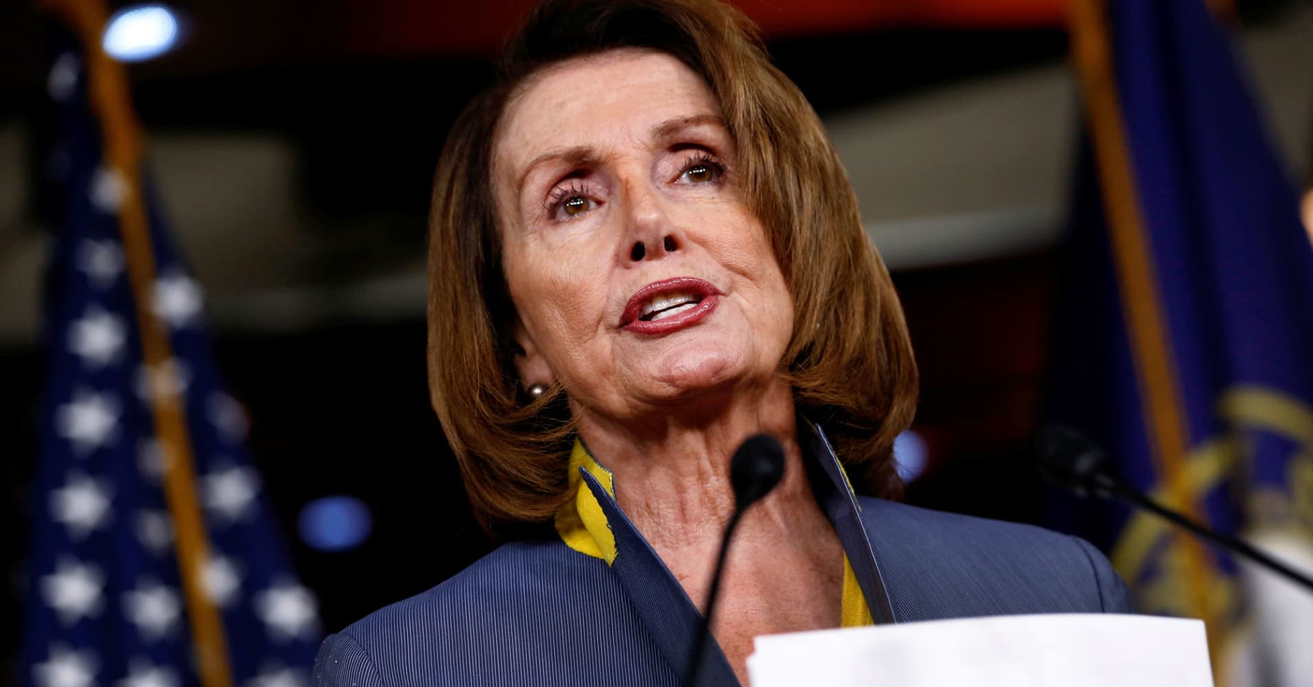 Watch: House Democratic leader Pelosi holds weekly news conference