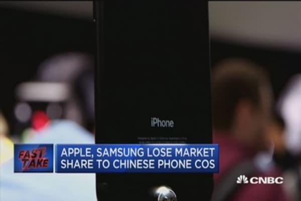 Apple, Samsung lose market share to Chinese phone