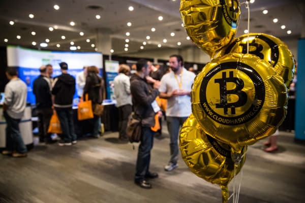 People attend a Bitcoin conference in New York. (File photo).