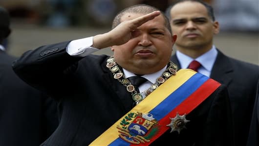 Venezuela's President Hugo Chavez (AP Photo/Fernando Llano)