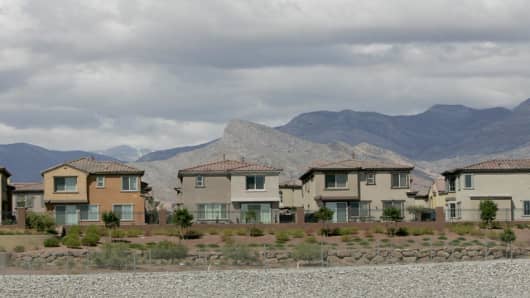 Newly built homes in Las Vegas