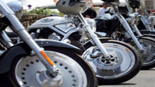 Harley-Davidson motorcycles.
