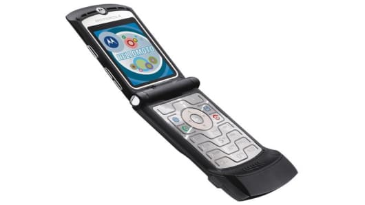 Motorola's Razr V3 cell phone.
