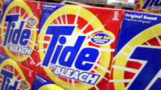 Boxes of Procter & Gamble's Tide with Bleach.