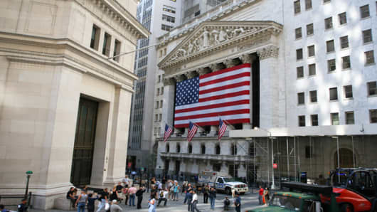 The New York Stock Exchange, downtown New York City.