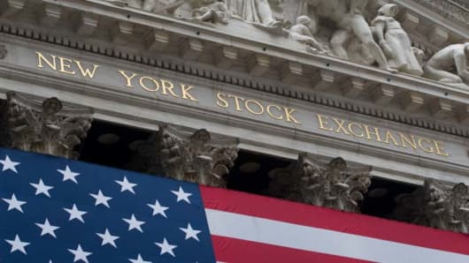 The New York Stock Exchange, downtown Manhattan.