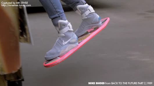Marty McFly Nike sneaker from Back to the Future