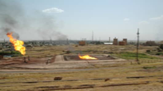 Oil fields in Kirkuk.