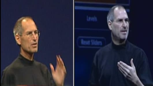 Steve Jobs now and then (2005).