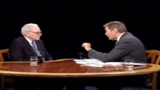 Warren Buffett appears on the Charlie Rose program, October 1, 2008