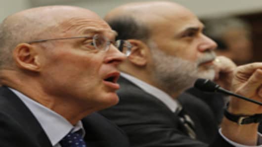 Treasury Secretary Henry Paulson, left, and Federal Reserve Chairman Ben Bernanke.