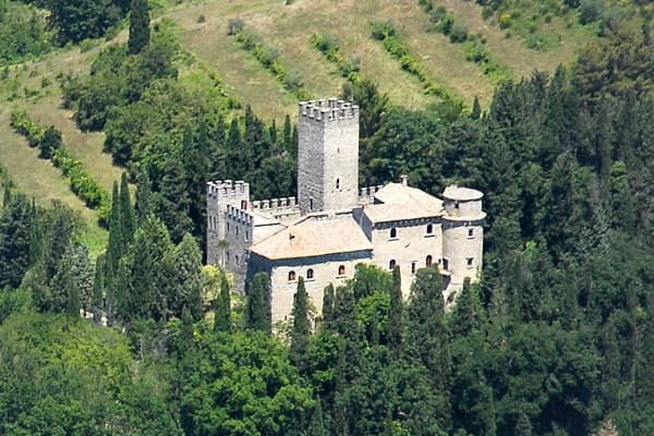 : 12 million euros ($15.5 million)Located in Gubbio, Italy, this medieval castle is believed to date back to 400 BC. It's listed for sale by the  and comes with full modern renovation plans, which include a helipad, pools and tennis courts. »»