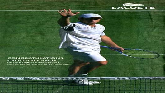 Lacoste Ad with Andy Roddick