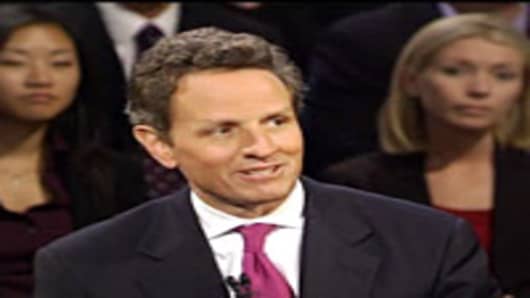 Geithner Townhall meeting