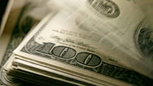 Stack of U.S. hundred-dollar bills
