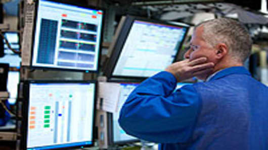 A trader at the New York Stock Exchange.