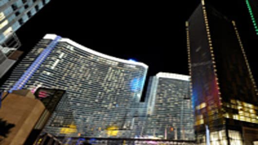 Aria Resort & Casino and Veer Towers at CityCenter in Las Vegas, Nevada