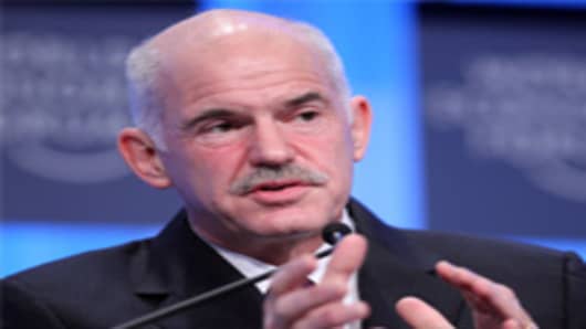 The former Greek Prime Minister, George Papandreou
