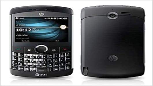The iPaq Glisten smartphone by Hewlett-Packard.