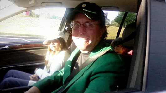 Masters champion Phil Mickelson showing up at an Augusta Krispy Kreme the day after he won.