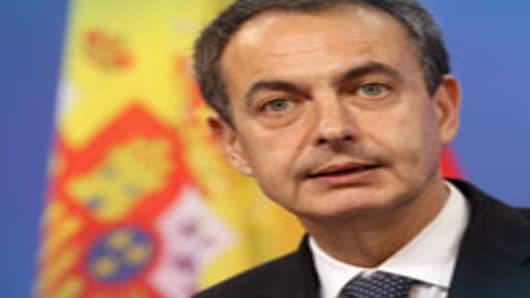 Spanish Prime Minister Jose Luis Rodriguez Zapatero