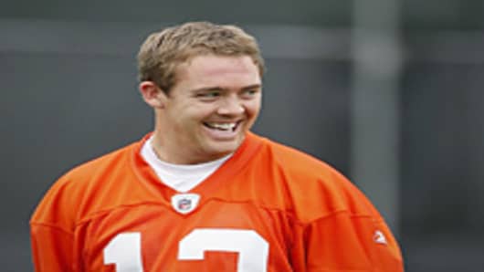 Colt McCoy of the Cleveland Browns