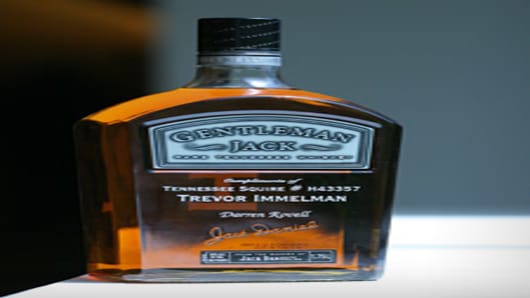Bottle of Gentleman Jack to Darren Rovell compliments of Trevor Immelman